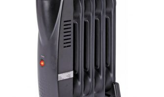 Mini radiator ulei 500w, 5 elementi, termostat ajustabil, negru